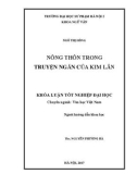 Khóa luận tốt nghiệp: Nông thôn trong truyện ngắn của Kim Lân