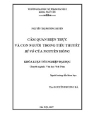 Khóa luận tốt nghiệp: Cảm quan hiện thực và con người trong tiểu thuyết Bỉ vỏ của Nguyên Hồng