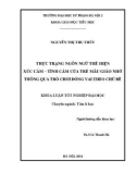 Khóa luận tốt nghiệp: Thực trạng ngôn ngữ thể hiện xúc cảm – tình cảm của trẻ mẫu giáo nhỡ thông qua trò chơi đóng vai theo chủ đề