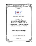 Khóa luận tốt nghiệp: Nhìn lại Ông già và biển cả dưới góc độ nghi lễ trong Giải phẫu phê bình của Northrop Frye