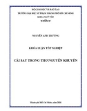 Khóa luận tốt nghiệp: Cái say trong thơ Nguyễn Khuyến