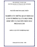 Khoá luận tốt nghiệp Đại học: Nghiên cứu những quan niệm sai lầm về phóng xạ của học sinh, sinh viên và nguyên nhân mắc phải sai lầm