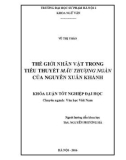 Khoá luận Tốt nghiệp Đại học: Thế giới nhân vật trong tiểu thuyết Mẫu thượng ngàn của Nguyễn Xuân Khánh