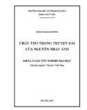 Khoá luận tốt nghiệp Đại học: Chất thơ trong truyện dài của Nguyễn Nhật Ánh