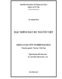 Khoá luận tốt nghiệp Đại học: Đặc điểm hát ru người Việt