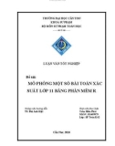 Luận văn tốt nghiệp Sư phạm Toán: Mô phỏng một số bài toán xác suất lớp 11 bằng phần mềm R