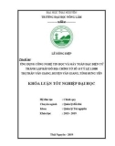 Khóa luận tốt nghiệp: Ứng dụng công nghệ tin học và máy toàn đạc điện tử thành lập mảnh bản đồ địa chính số 15, tỷ lệ 1: 1000 tại thị trấn Văn Giang, huyện Văn Giang, tỉnh Hưng Yên