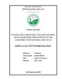 Khóa luận tốt nghiệp: Ứng dụng công nghệ tin học và máy RTK GNSS trong thành lập bản đồ địa chính tờ số 49 tỷ lệ 1: 1000 xã Bản Phiệt, huyện Bảo Thắng, tỉnh Lào Cai