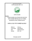 Khóa luận tốt nghiệp: Đánh giá hiệu quả sử dụng đất sản xuất nông nghiệp trên địa bàn xã Vô Điếm, huyện Bắc Quang, tỉnh Hà Giang