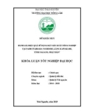 Khóa luận tốt nghiệp: Đánh giá hiệu quả sử dụng đất sản xuất nông nghiệp tại Farm Fujihara Yoshiomi, làng Kawakami, tỉnh Nagano, Nhật Bản