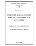 Khóa luận tốt nghiệp đại học: Nghiên cứu khả năng hấp phụ Ni(II) của than cacbon hóa từ vỏ cà phê