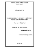 Khóa luận tốt nghiệp đại học: Các định luật bảo toàn trong cơ lý thuyết và một số bài toán ứng dụng