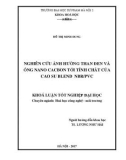 Khoá luận tốt nghiệp đại học: Nghiên cứu ảnh hưởng của than đen và ống nano cacbon tới tính chất của cao su blend NBR/PVC