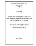 Khóa luận tốt nghiệp: Nghiên cứu tổng hợp vật liệu gốc PANi/mụn dừa định hướng hấp phụ DDE tách chiết từ đất ô nhiễm