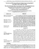 Vai trò của FDI trong mối quan hệ giữa tăng trưởng kinh tế và du lịch ở thị trường Việt Nam