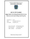 Đồ án tốt nghiệp: Nghiên cứu sử dụng diatomite Phú Yên làm phụ gia cho sản xuất xi măng và bê tông nhẹ
