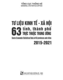 63 tỉnh, thành phố trực thuộc trung ương 2015-2021 - Tư liệu kinh tế-xã hội: Phần 1