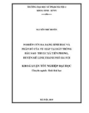 Khóa luận tốt nghiệp đại học: Nghiên cứu đa dạng sinh học và phân bố của Ve Giáp tại đất trồng bầu sao tại khu Giọc Dầu thuộc xã Tiền Phong, huyện Mê Linh, Thành Phố Hà Nội