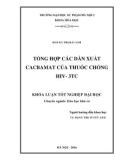 Khóa luận tốt nghiệp đại học: Tổng hợp các dẫn xuất cabamat của thuốc chống HIV-3TC