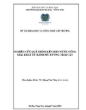 Đề tài khoa học và công nghệ cấp trường: Nghiên cứu quá trình lên men nước giải khát từ bánh mỳ hương trái cây