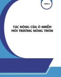 Báo cáo Môi trường quốc gia 2014 – Chương 4: Tác động của ô nhiễm môi trường nông thôn