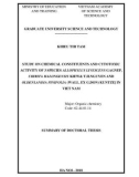 Summary of doctoral thesis: Study on chemical constituents and cytotoxic activity of 3 species allophylus livescens gagnep, chirita halongensis kiew& t.h.nguyen and oldenlandia pinifolia (wall. ex g.don) kuntze] in Viet Nam