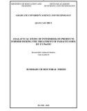 Summary of doctoral thesis: Analatycal study of intermediate products formed during the treatment of paracetamol by UV/NaClO