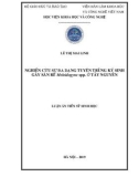 Luận án Tiến sỹ Sinh học: Nghiên cứu sự đa dạng tuyến trùng ký sinh gây sần rễ Meloidogyne spp. ở Tây Nguyên