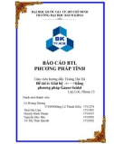 Báo Cáo BTL Phương pháp tính: Giải hệ bằng phương pháp Gauss-Seidel