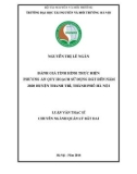 Luận văn Thạc sĩ Quản lý đất đai: Đánh giá tình hình thực hiện phương án quy hoạch sử dụng đất đến năm 2020 huyện Thanh Trì, thành phố Hà Nội