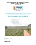 Master of science thesis: Optimal reservoir operation for water supply in dry season: the case study of Cua Dat reservoir in the Ma – Chu river basin