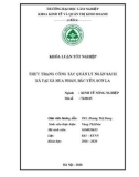 Khoá luận tốt nghiệp: Thực trạng công tác quản lý thu-chi ngân sách tại xã Hua Nhàn, huyện Bắc Yên, tỉnh Sơn La