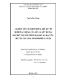 Khóa luận tốt nghiệp Quản lý đất đai: Nghiên cứu sự biến động giá đất ở dưới tác động của dự án xây dựng khu đô thị mới trên địa bàn xã Đa Tốn, huyện Gia Lâm, thành phố Hà Nội