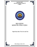 Bài giảng Kinh tế công cộng: Phần 1 - ThS. Dư Anh Thơ