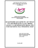 Khóa luận tốt nghiệp Nuôi trồng thủy sản: So sánh hiệu quả kinh tế - kỹ thuật của mô hình nuôi cá Lóc trong ao đất và mô hình nuôi trong vèo ở huyện Hồng Ngự tỉnh Đồng Tháp