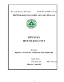 Tiểu luận Bệnh nội khoa thú y: Bệnh dạ cỏ ở gia súc và phương pháp phòng trị