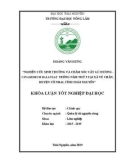 Khóa luận tốt nghiệp Đại học: Nghiên cứu sinh trưởng và chăm sóc cây Gù hương - Cinamomum balansae trồng năm thứ 3 tại xã Vũ Chấn huyện Võ Nhai