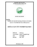 Khóa luận tốt nghiệp Đại học: Nghiên cứu tri thức bản địa sử dụng cây thuốc tại xã Y Tý, huyện Bát Xát, tỉnh Lào Cai