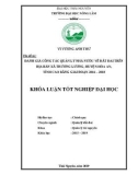 Khoá luận tốt nghiệp Đại học: Đánh giá công tác quản lý Nhà nước về đất đai trên địa bàn xã Trương Lương, huyện Hòa An, tỉnh Cao Bằng giai đoạn 2016 – 2018