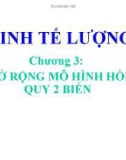 Bài giảng Kinh tế lượng 1: Chương 3 - Phùng Thị Thu Hà