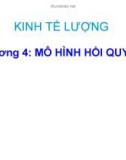 Bài giảng Kinh tế lượng 1: Chương 4 - Phùng Thị Thu Hà