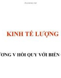 Bài giảng Kinh tế lượng 1: Chương 5 - Phùng Thị Thu Hà