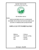 Khoá luận Tốt nghiệp Đại học: Đánh giá mô hình sản xuất và kinh doanh và nghiên cứu kỹ thuật sản xuất rau mầm cải củ tại công ty TNHH Hải Anh tại Thái Nguyên