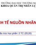 Bài giảng Kinh tế nguồn nhân lực - Chương 0: Giới thiệu về học phần