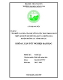 Khoá luận Tốt nghiệp Đại học: Tìm hiểu vai trò của phụ nữ dân tộc Thái trong phát triển kinh tế hộ trên địa bàn xã Chiềng Hoa - huyện Mường La – tỉnh Sơn La