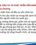 Bài giảng Kinh tế nguồn nhân lực - Chương 4: Đầu tư và phát triển vốn nhân lực