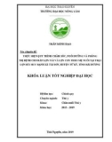 Khoá luận tốt nghiệp Đại học: Thực hiện quy trình chăm sóc, nuôi dưỡng và phòng trị bệnh cho đàn lợn nái và lợn con theo mẹ nuôi tại trại lợn Bùi Huy Hạnh xã Tái Sơn, huyện Tứ Kỳ, tỉnh Hải Dương