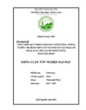 Khoá Luận tốt nghiệp đại học: Thực hiện quy trình chăm sóc nuôi dưỡng, phòng và điêu trị bệnh trên lợn nái sinh sản tại trại lợn Nhâm Xuân Tiến, huyện Đông Hưng, tỉnh Thái Bình