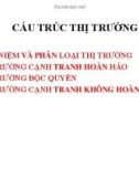 Bài giảng môn Cấu trúc thị trường