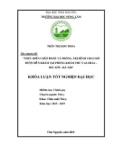 Khoá Luận tốt nghiệp đại học: Thực hiện chẩn đoán và phòng, trị bệnh cho chó được đến khám tại phòng khám thú y Global - Sóc Sơn - Hà Nội